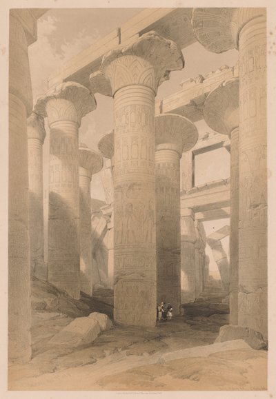 Egitto e Nubia: Volume II - N. 14, Karnak da Louis Haghe