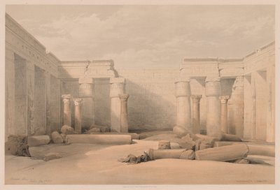 Egitto e Nubia: Volume II - N. 18, Medinet Abou, Tebe da Louis Haghe