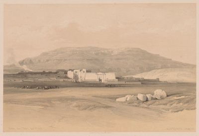 Egitto e Nubia: Volume II - No. 20, Medinet Abou, Tebe da Louis Haghe