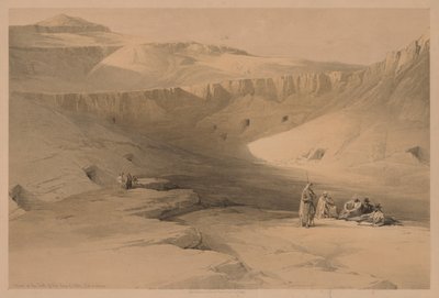 Egitto e Nubia: Volume II - N. 34, Ingresso alle Tombe dei Re di Tebe, 1838 da Louis Haghe