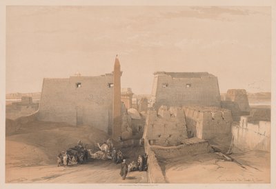Egitto e Nubia: Volume II - N. 38, Grandi Ingressi al Tempio di Luxor da Louis Haghe