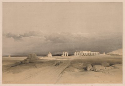 Egitto e Nubia: Volume II - No. 8, Rovine del Memnonium, Tebe, 1838 da Louis Haghe