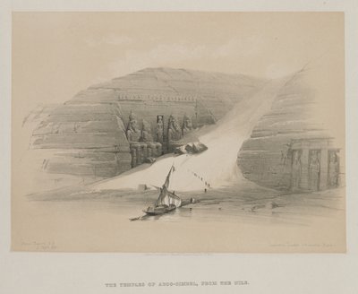 Templi Scavati di Abo Simble, Nubia da Louis Haghe