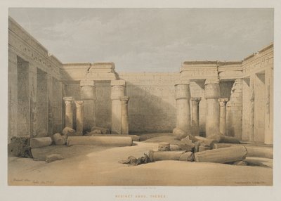 Egitto e Nubia, Volume II: Medinet Abou, Tebe da Louis Haghe