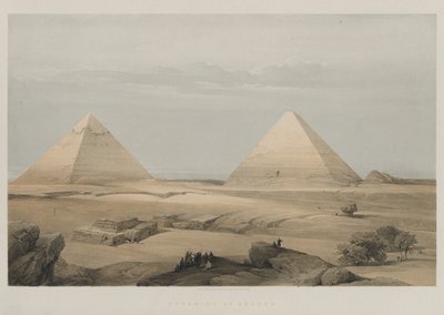 Egitto e Nubia, Volume II: Piramidi di Giza, 1848 da Louis Haghe