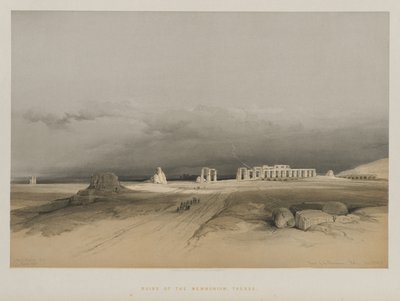 Egitto e Nubia, Volume II: Rovine del Memnonium, Tebe da Louis Haghe