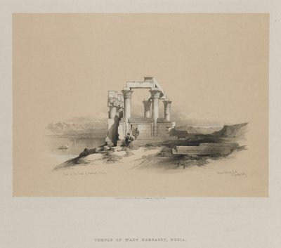 Egitto e Nubia, Volume II: Rovine del Tempio di Kardeseh, Nubia da Louis Haghe