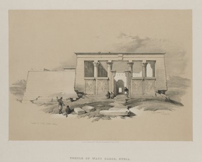 Tempio a Wady Dabod, Nubia da Louis Haghe