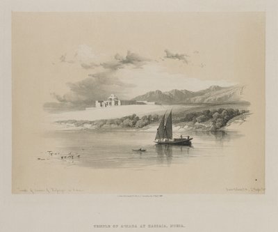 Tempio di Amdda, di Hassaya in Nubia da Louis Haghe