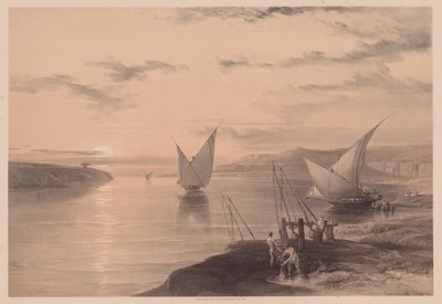 Egitto e Nubia: Volume I - N. 12, Hadjar Silsilis da Louis Haghe