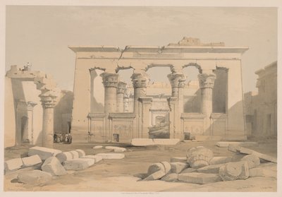 Egitto e Nubia: Volume I - N. 28, Portico del Tempio di Kalabsha da Louis Haghe