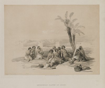 Schiavi Abissini che Riposano a Korti-Nubia da Louis Haghe