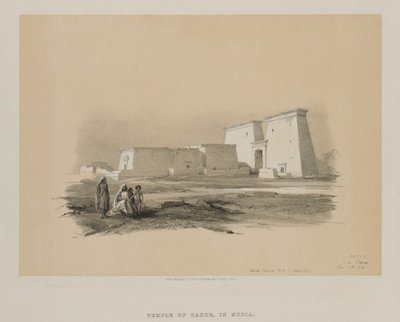 Dakke, in Nubia da Louis Haghe