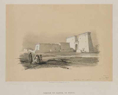 Egitto e Nubia, Volume I: Dakke, in Nubia da Louis Haghe