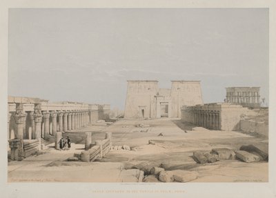 Grande Ingresso al Tempio di Philae, Nubia da Louis Haghe