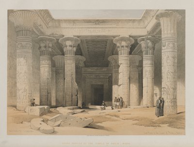 Grande Portico del Tempio di Philae, Nubia da Louis Haghe