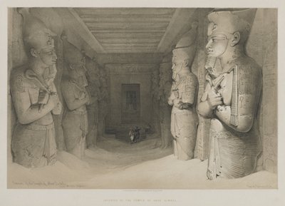 Egitto e Nubia, Volume I: Interno del Tempio di Aboo-Simbel, 1846 da Louis Haghe