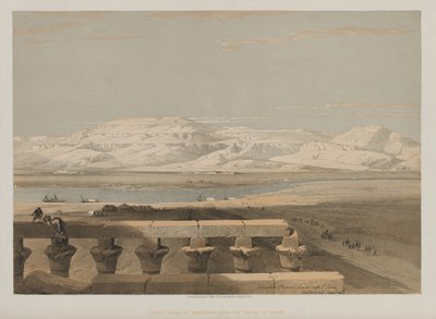 Egitto e Nubia, Volume I: Catena Montuosa Libica, dal Tempio di Luxor da Louis Haghe
