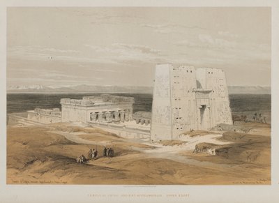 Egitto e Nubia, Volume I: Tempio di Edfou, Antica Apollinopoli, Alto Egitto, 1847 da Louis Haghe