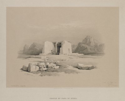 Egitto e Nubia, Volume I: Tempio a Tafa in Nubia da Louis Haghe