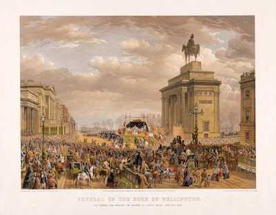 Funerale del Duca di Wellington, 18 novembre 1852, pub. 1853 da Louis Haghe