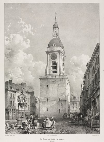 Viaggi pittoreschi e romantici nella vecchia Francia, Picardie: La torre campanaria di Amiens da Louis Haghe