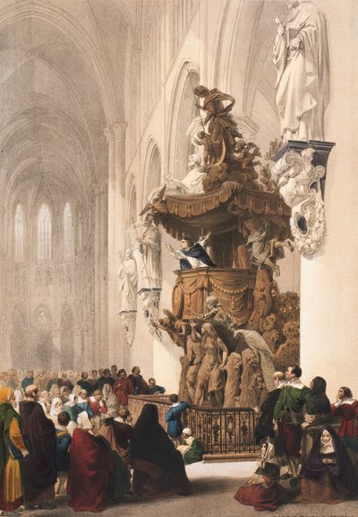 Pulpito nella Chiesa di San Gudula, Bruxelles, Foglio 5 da 