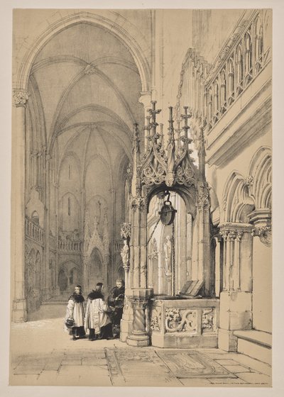 Schizzi in Belgio e Germania, Prima Serie, Il pozzo sacro nella cattedrale di Ratisbona da Louis Haghe