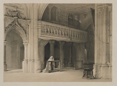 Schizzi in Belgio e Germania, Volume I: Convento di Nönnberg, Salisburgo da Louis Haghe