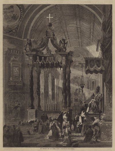Il Giorno di San Pietro a Roma da Louis Haghe