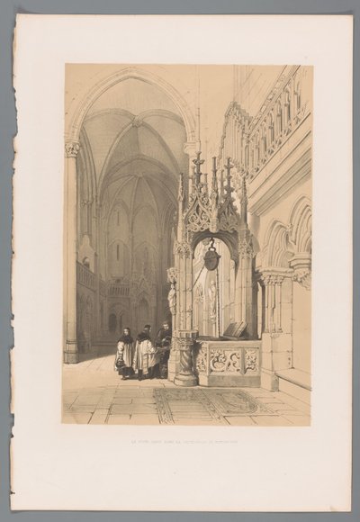 Pozzo nella Cattedrale di Ratisbona da Louis Haghe