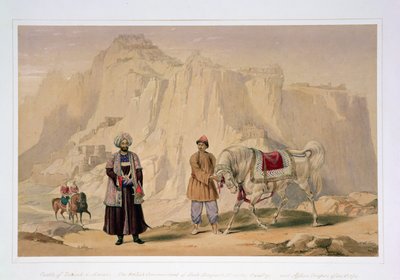 Il Comandante Britannico della 2ª Cavalleria Jannah di Shah Shoojan e i Cavalieri Afghani del Corpo, da 