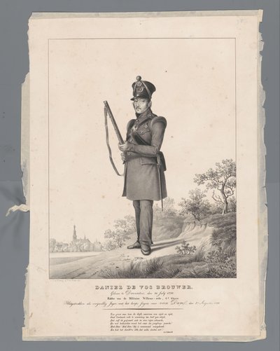 Daniel de Vos Brouwer. Nato a Deventer, il 30 luglio 1770. Cavaliere dell