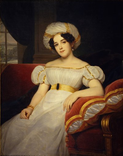 Ritratto della principessa Natalya Stepanovna Golitsyna, nata contessa Apraksina 1794-1890, 1824 da Louise Marie Jeanne Hersent