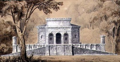 Veduta della Gendarmeria Imperiale, c.1825 da Louis Hippolyte Lebas