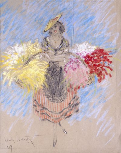 Venditore di fiori da Louis Icart