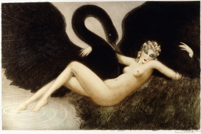 Leda e il cigno da Louis Icart
