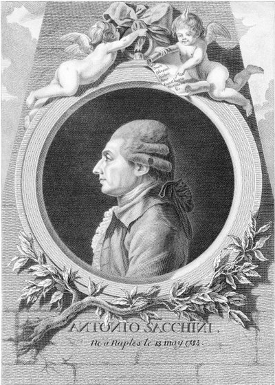 Ritratto del compositore Antonio Sacchini da Louis Jacques Cathelin