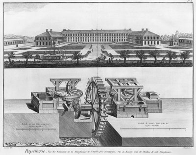 Una cartiera, illustrazione dall