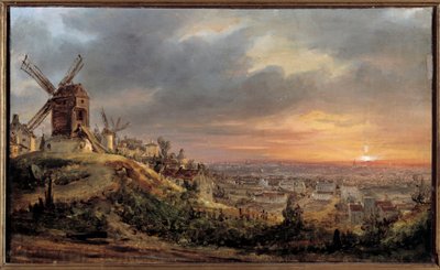 Parigi vista da Montmartre da Louis Jacques Mande Daguerre