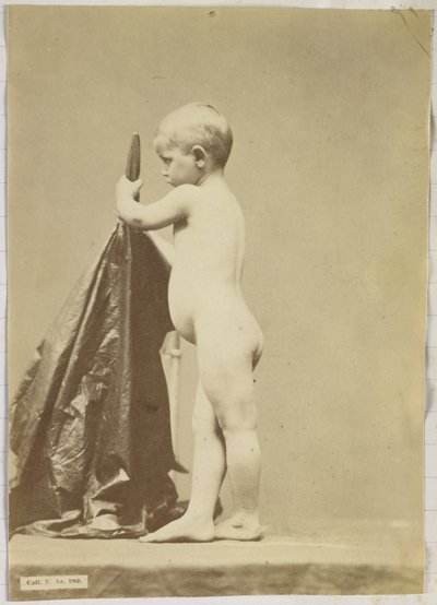 Studio di un bambino nudo, visto di lato da Louis Jean Baptiste Igout (attributed to)