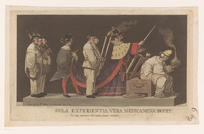 Processione con un ciarlatano da Louis Jean Desprez (attributed to)