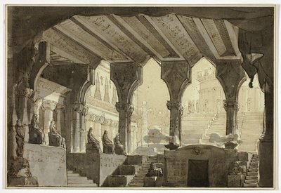 Design del palcoscenico da Louis Jean Desprez