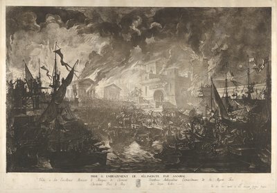 La cattura di Selinunte da parte di Annibale da Louis Jean Desprez