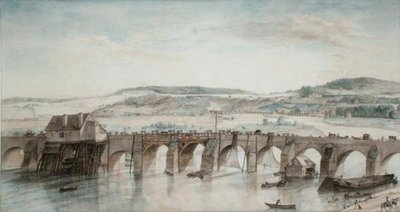 I due ponti (Saint-Cloud e Sevres) da Louis Jean Desprez