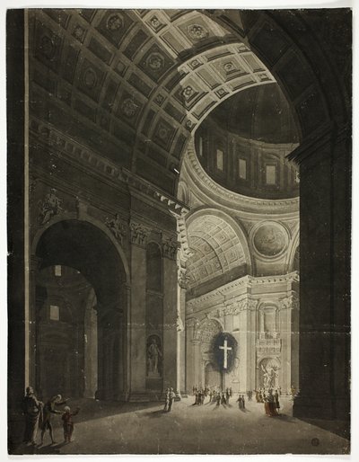Vista del passaggio a San Pietro da Louis Jean Desprez