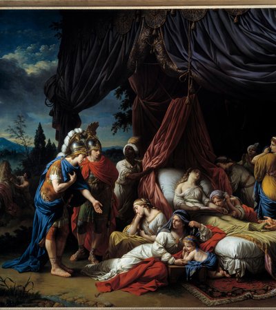 Morte della moglie di Dario da Louis Jean François Lagrenée