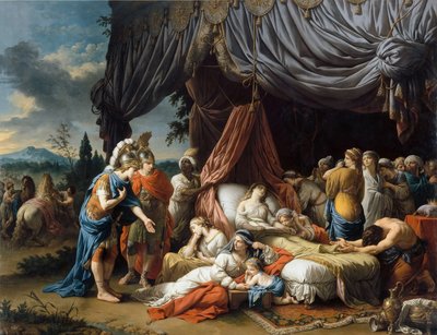 Alessandro Magno e Efestione al capezzale della moglie di Dario III da Louis Jean François Lagrenée