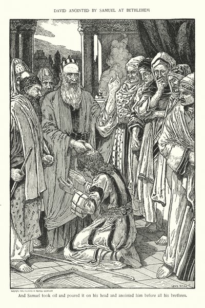 Davide unto da Samuele a Betlemme da Louis John Rhead