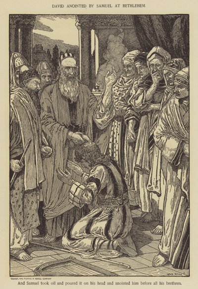 Davide unto da Samuele a Betlemme da Louis John Rhead